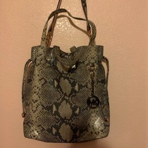 Michael kors - Snake skin leather large tote